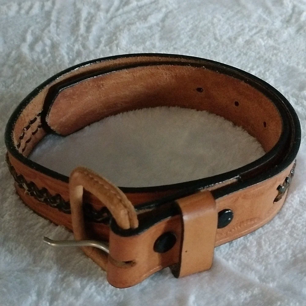 Leather belt